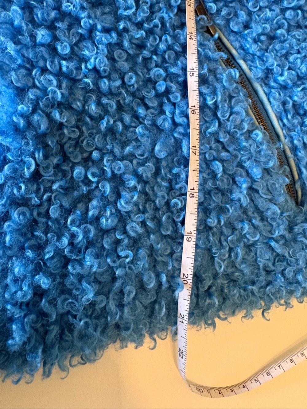 Free People cool and cozy teddy coat blue XS - Picture 11 of 11